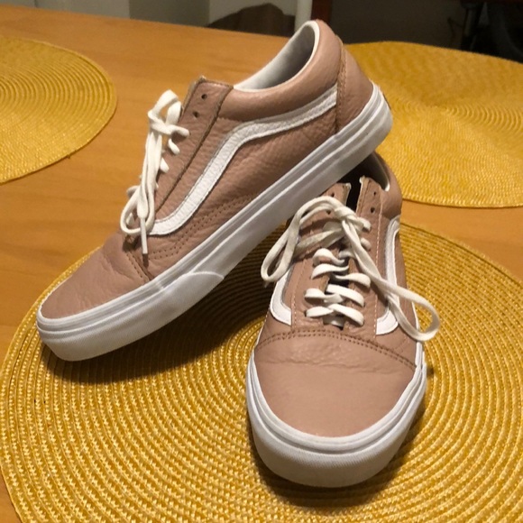 Vans Shoes - Vans Old Skool Tumble Leather - Mahogany Rose - 9